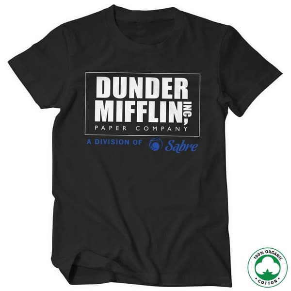 Dunder Mifflin - Division of Sabre Organic T-Shirt Black Small