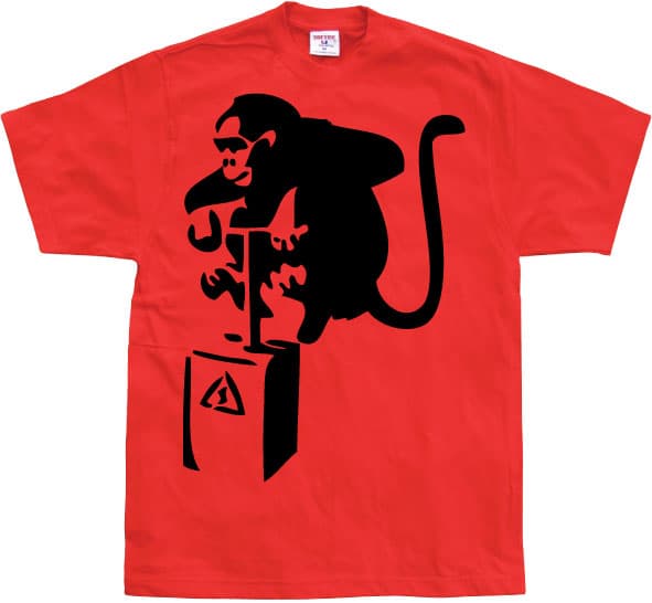 Detonator Monkey T-Shirt Red Large