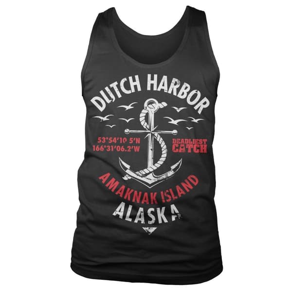 Deadliest Catch - Dutch Harbor Tank Top Black Medium