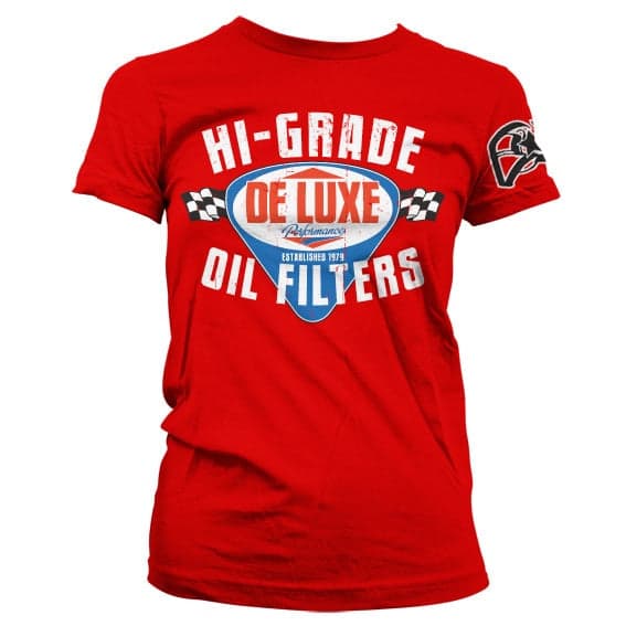 DeLuxe - High Grade Oil Filters Girly T-Shirt Red Small