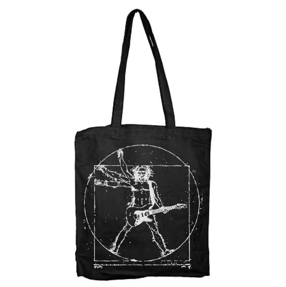 Da Vinci Rock Man Tote Bag Black
