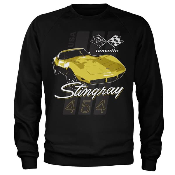 Corvette Stingray 454 Sweatshirt Black Medium