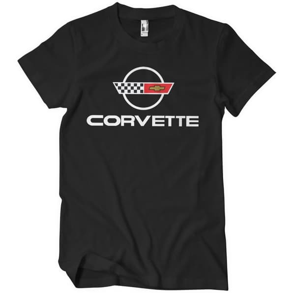 Corvette C4 Logo T-Shirt Black Large