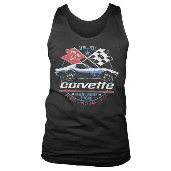Corvette C3 GM Division Tank Top Black Small