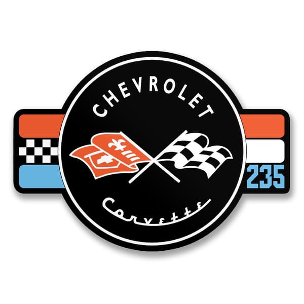 Corvette 235 Retro Sticker