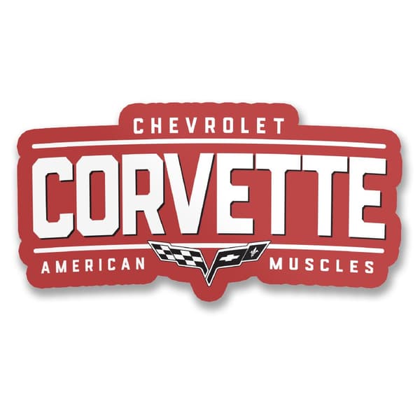 Corvette - American Muscles Sticker