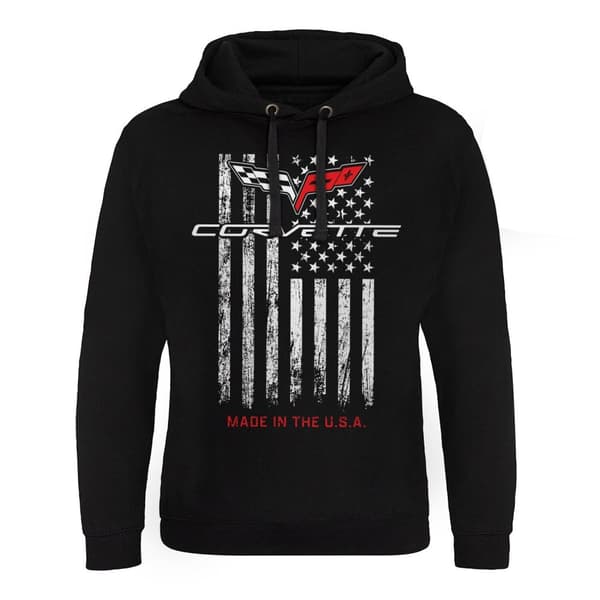 Corvette - Made In The USA Epic Hoodie Black Medium