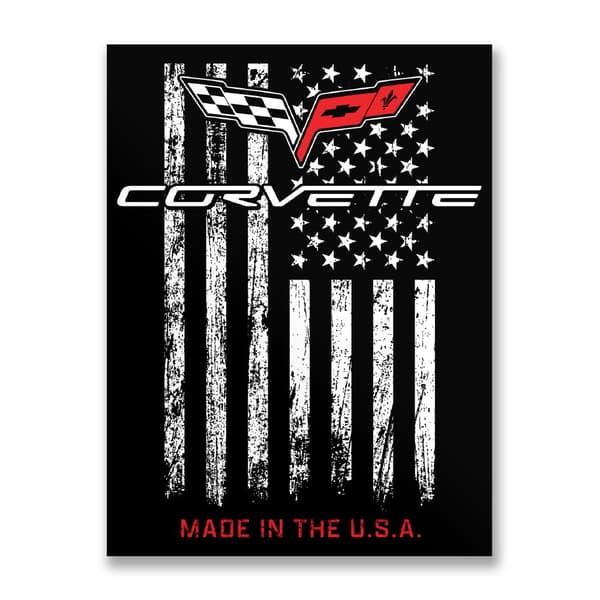 Corvette - Made In The U.S.A. Sticker