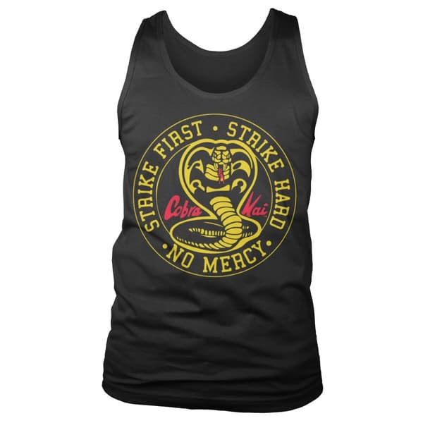 Cobra Kai Round Patch Tank Top Black Medium