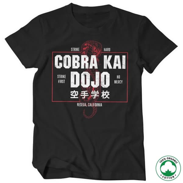 Cobra Kai Dojo Organic T-Shirt Black Medium