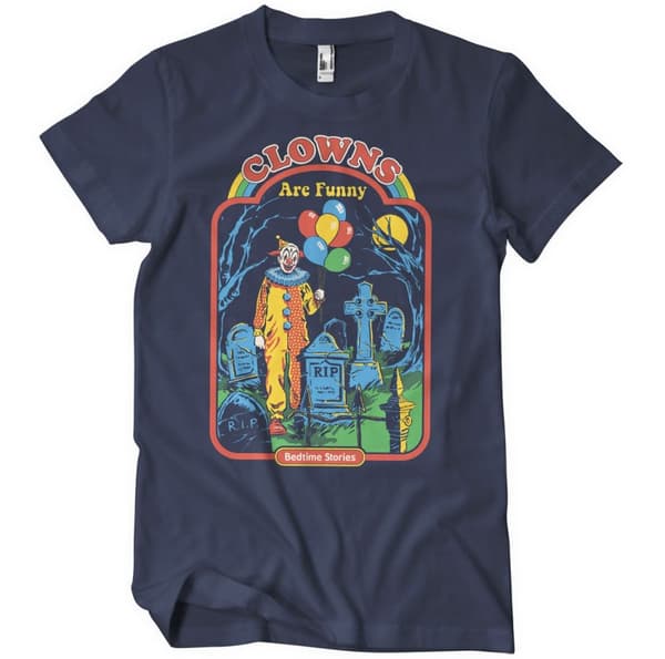 Clowns Are Funny T-Shirt Navy X-Large