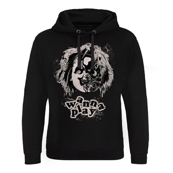 Chucky - Wanna Play Epic Hoodie Black XX-Large