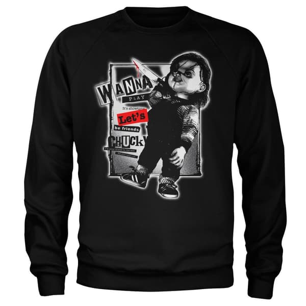 Chucky - Let's Be Friends Sweatshirt Black Medium