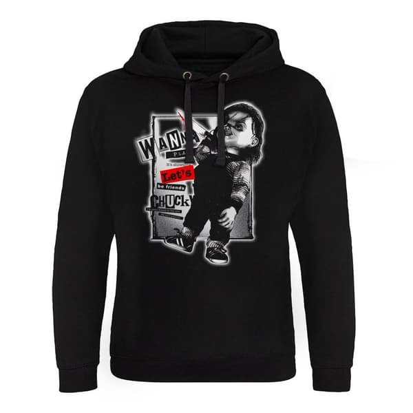 Chucky - Let's Be Friends Epic Hoodie Black Medium