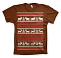 Miniatyrbild 4 av 5: Christmas Knit Pattern White/Red T-Shirt