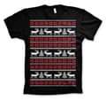 Miniatyrbild 2 av 5: Christmas Knit Pattern White/Red T-Shirt