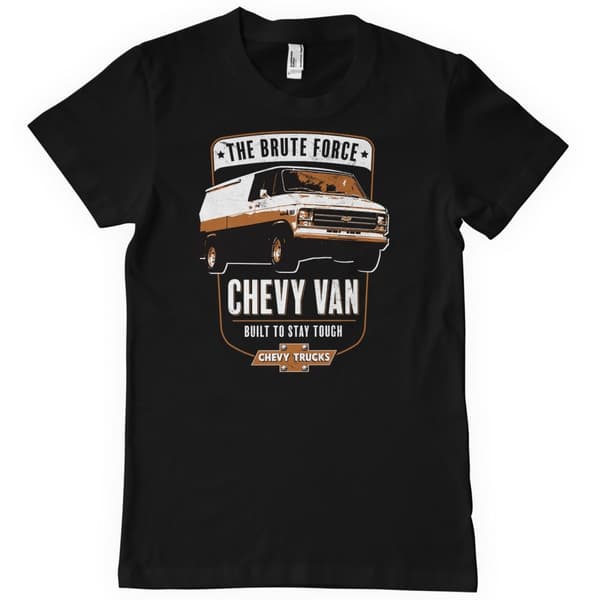 Chevy Van T-Shirt Black Medium