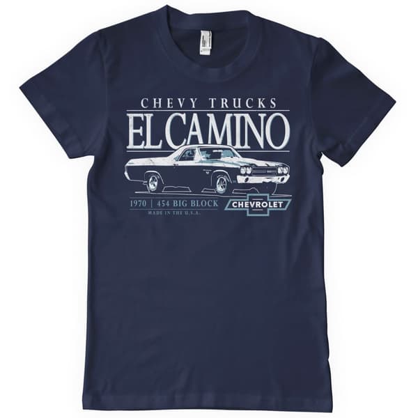 Chevy El Camino Big Block T-Shirt Navy XX-Large
