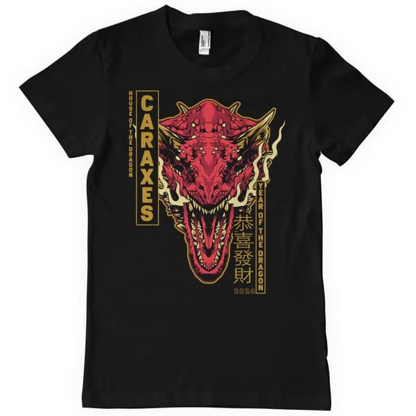 CARAXES Dragon T-Shirt Black Small