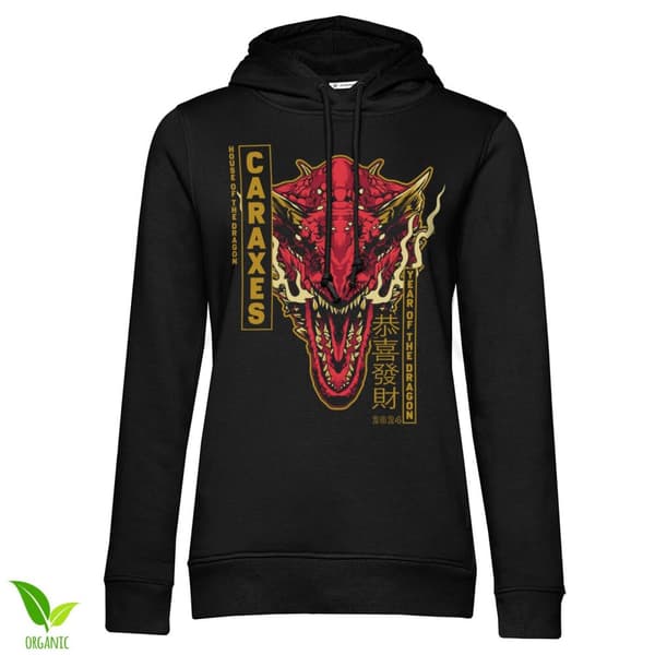 CARAXES Dragon Girls Hoodie Black X-Large
