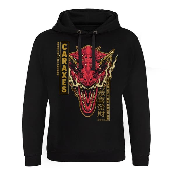 CARAXES Dragon Epic Hoodie Black X-Large
