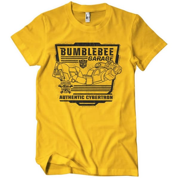 Bumblebee Garage T-Shirt Gold Small