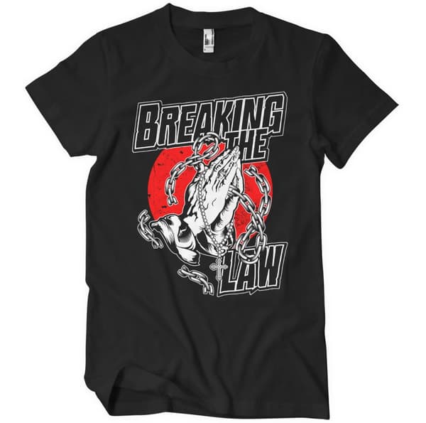 Breaking The Law T-Shirt Black X-Large
