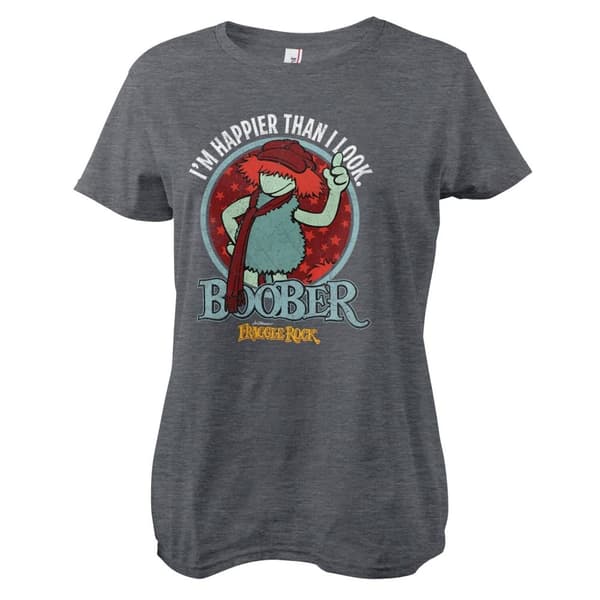 Boober - Happier Than I Look Girly Tee Large