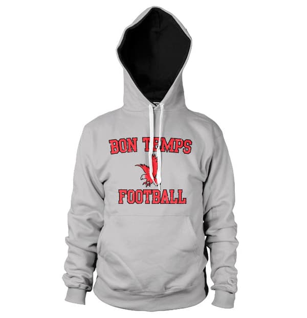 Bon Temps Football Hoodie Grey XX-Large