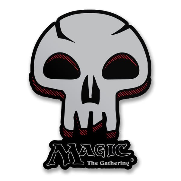 Black Mana Skull Sticker