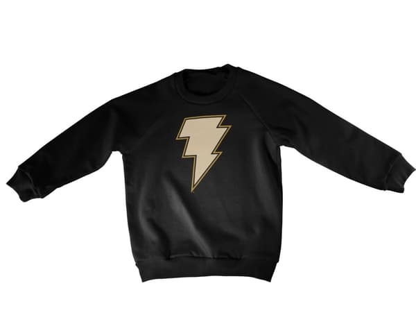 Black Adam - Lightning Logo Kids Sweatshirt Black 4Years/XS