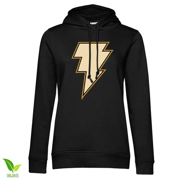 Black Adam - Lightning Logo Girls Hoodie Black Large