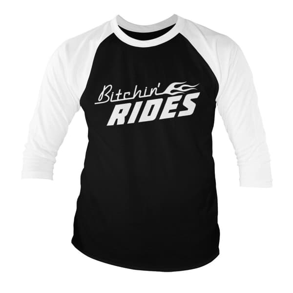 Bitchin' Rides Logo Baseball 3/4 Sleeve Tee X-Large