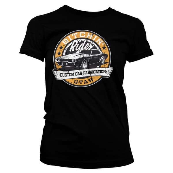 Bitchin' Rides - Utah Girly Tee Black Medium