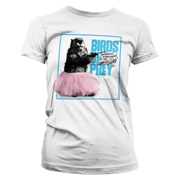 Birds Of Prey - Gopher Tutu Logo Girly Tee White Large