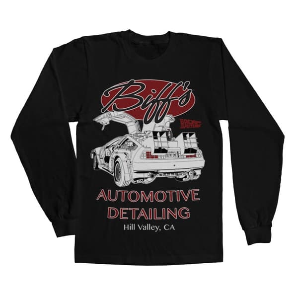 Biff's Automotive Detailing Long Sleeve Tee Black Small