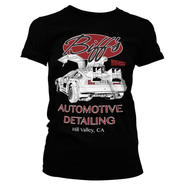 Biff's Automotive Detailing Girly Tee Black Small