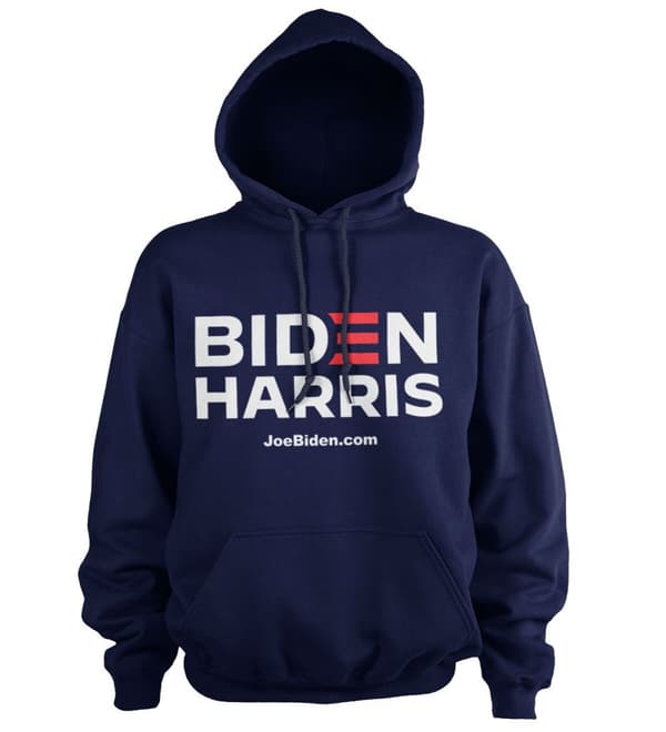 Biden Harris Hoodie Navy Medium