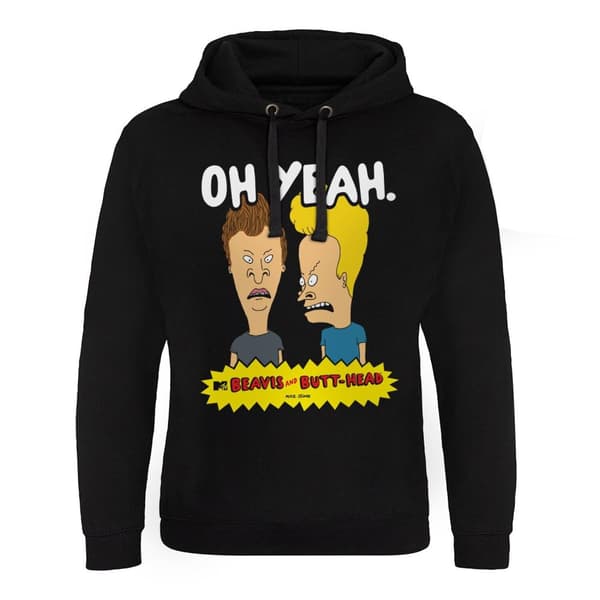 Beavis and Butt-Head Oh Yeah Epic Hoodie Black XX-Large