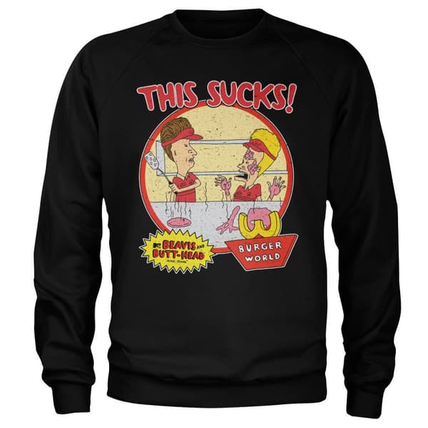 Beavis and Butt-Head - This Sucks Sweatshirt Black Small
