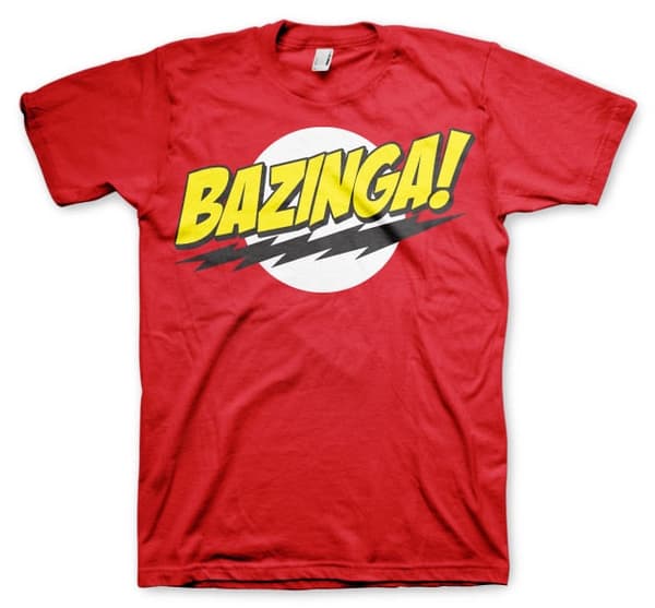 Bazinga Super Logo T-Shirt Red X-Large