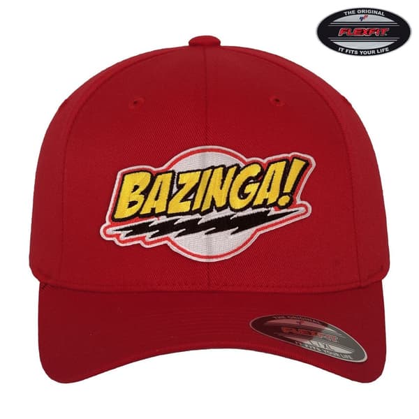 Bazinga Patch Flexfit Cap Red S/M
