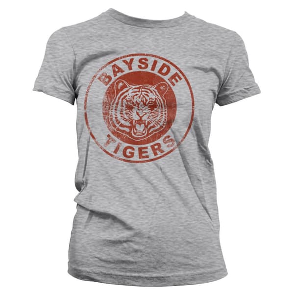 Bayside Tigers Washed Logo Girly Tee X-Large