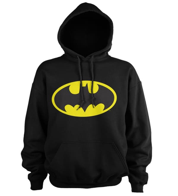 Batman Signal Logo Hoodie Black Large