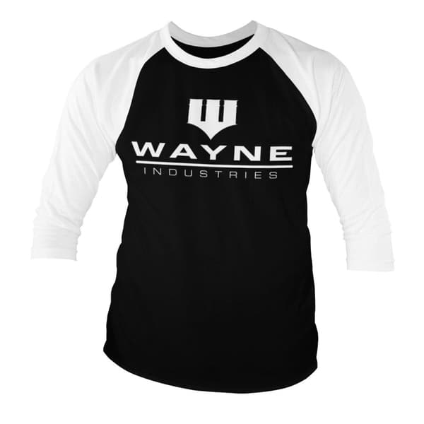 Batman - Wayne Industries Logo Baseball 3/4 Sleeve Tee XX-Large