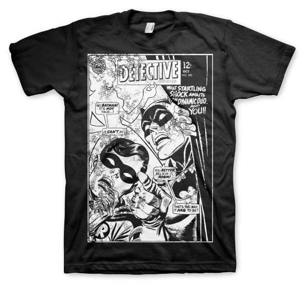 Batman - Dynamic Duo Distressed T-Shirt Black Medium