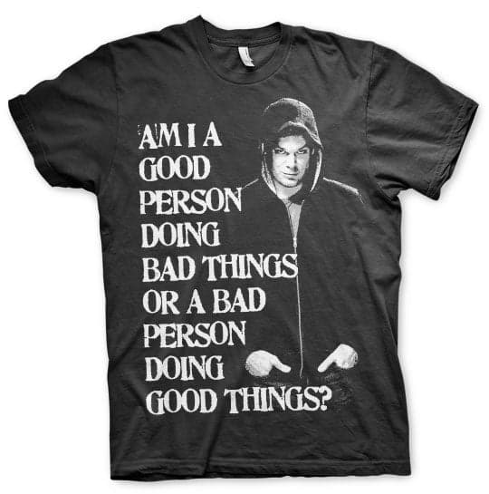 Bad Person Doing Good Things T-Shirt Black Large