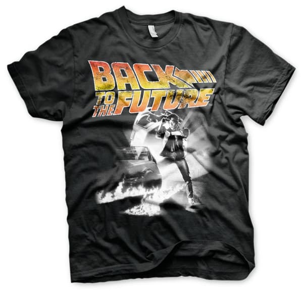 Back To The Future Poster T-Shirt Black Medium