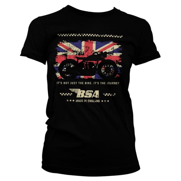 B.S.A. Motor Cycles - The Journey Girly Tee Black X-Large