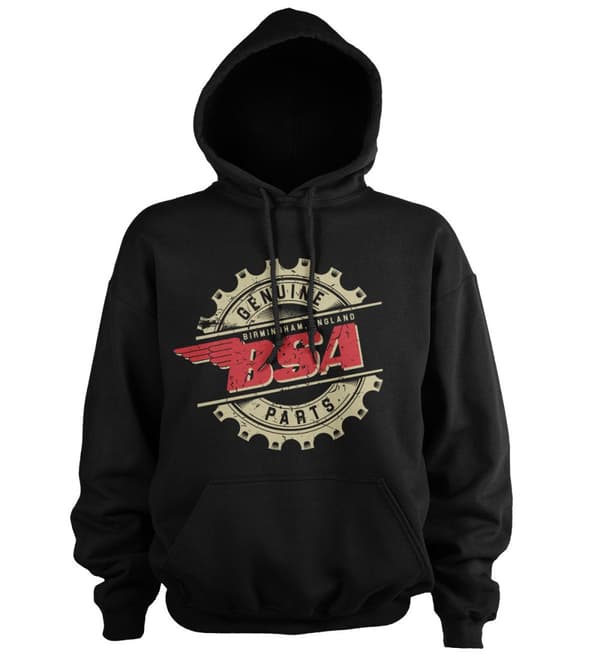 B.S.A. Genuine Parts Hoodie Black Large